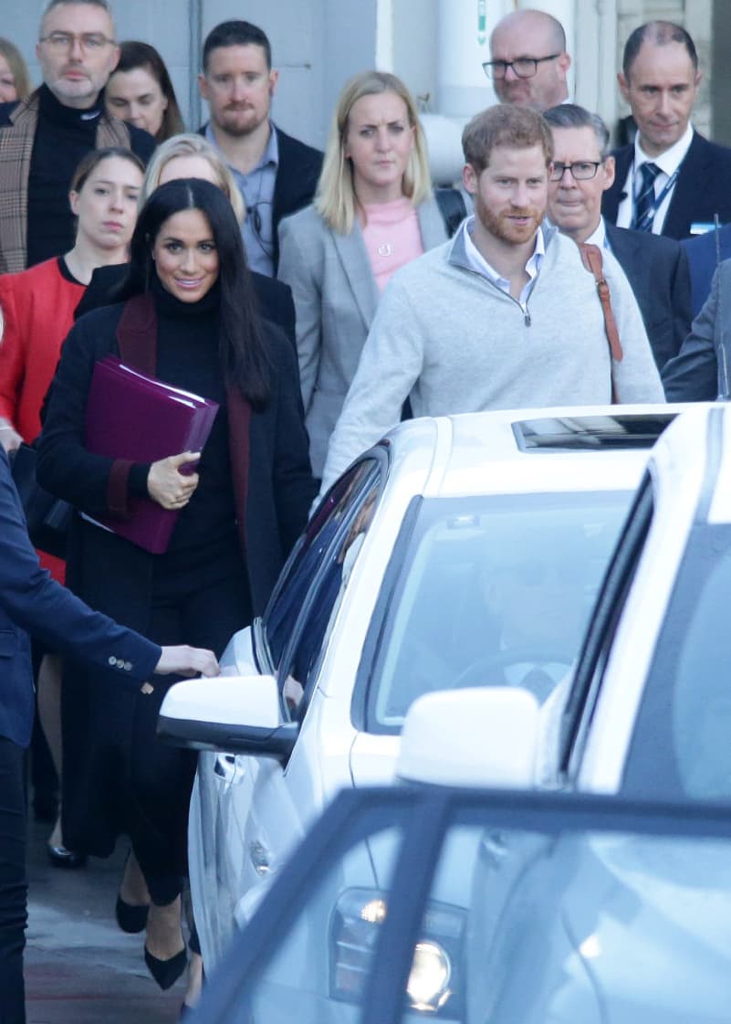 Fueron estas las últimas imágenes de Meghan antes de que la Casa Real anunciara su 
<b><a href="https://www.univision.com/entretenimiento/realeza/meghan-markle-esta-embarazada-y-sera-madre-en-primavera-de-2019">esperado embarazo</a></b>, a poco menos de seis meses de haber contraído matrimonio con el príncipe Harry.
