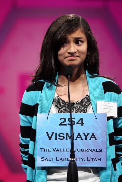 El segundo lugar fue para Stuti Mishtra, una chica de 14 años y que cursa el octavo grado en la Academia Episcopal Holy Trinity de West Melbourne, Florida. Mishtra no pudo deletrear correctamente la palabra "schwarmerei", que proviene del alemán y significa "excesivo".