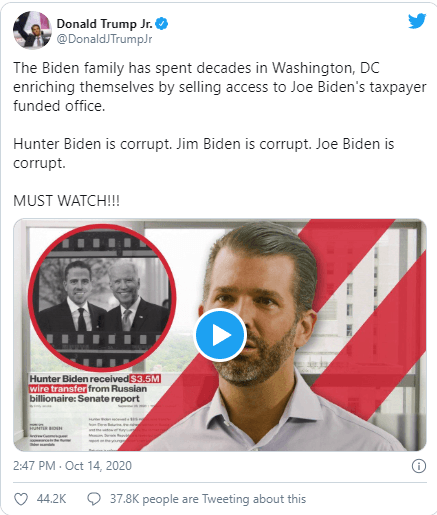 Captura de pantalla de Twitter.