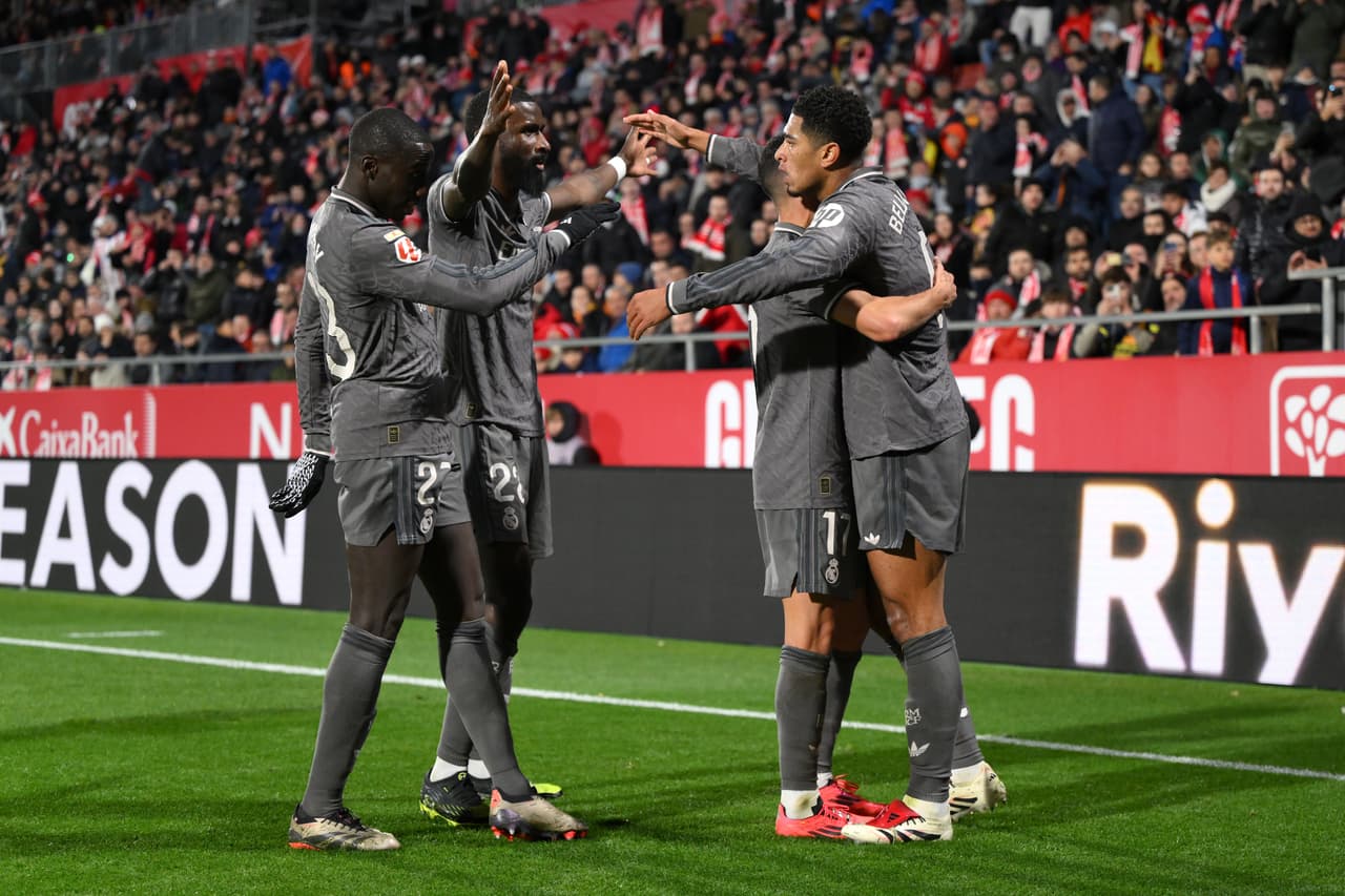 Real Madrid golea a Girona y acecha al líder Barcelona 