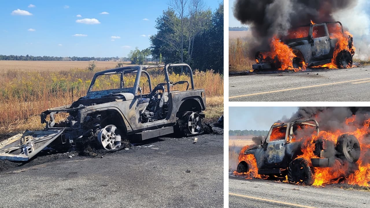 Vehículo de Servicio Postal se incendia en Newton, es posible que llevara boletas electorales