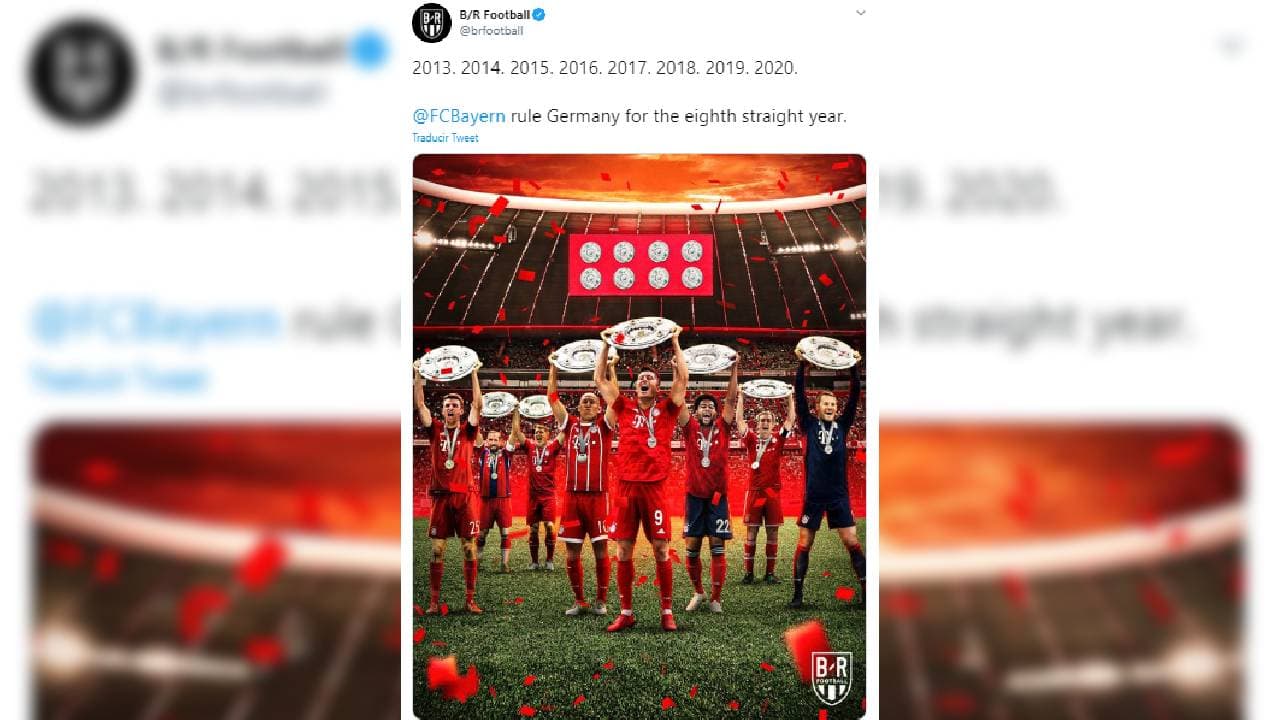 Bayern Munich llegó a 30 títulos de Bundesliga y las reacciones y festejos en redes sociales no se hacen esperar.
