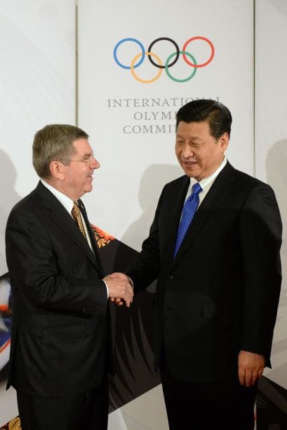 Thomas Bach también se reunió con el presidente chino, Xi Jinping.