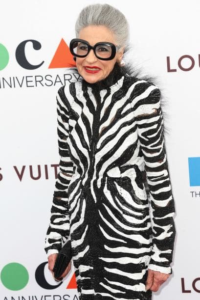 El 35 de aniversario del Museo Contemporáneo de Los Ángeles MOCA reunió a las celebridades más excéntricas de la ciudad y aquí te traemos las fotos. Joy Venturini Bianchi, la famosa fashionista de alta costura.