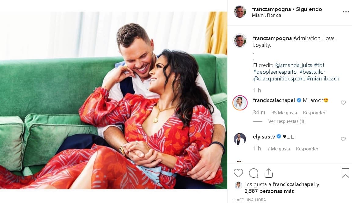 Pero esta semana, fue el empresario con raíces italianas el que emocionó a sus amigos y seguidores al escribir que su amor radica en la admiración, el amor y la lealtad.