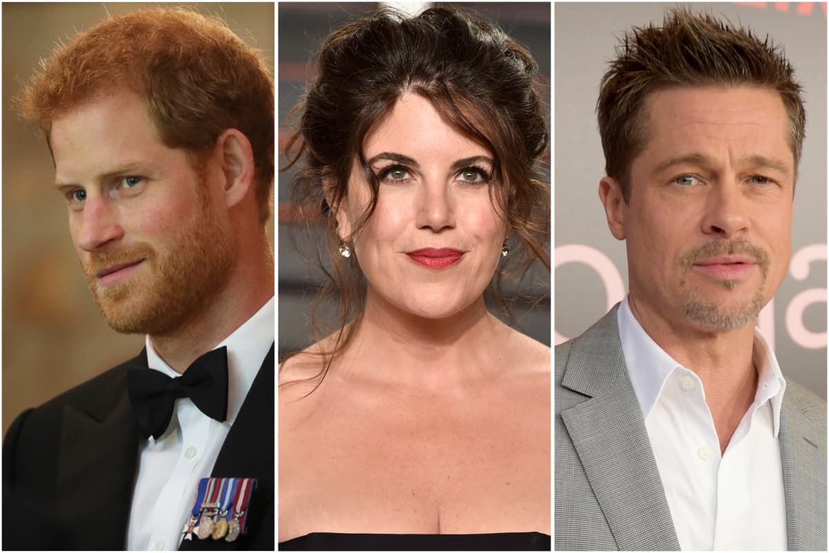 Monica Lewinsky celebra que el príncipe Harry y Brad Pitt se muestren vulnerables
