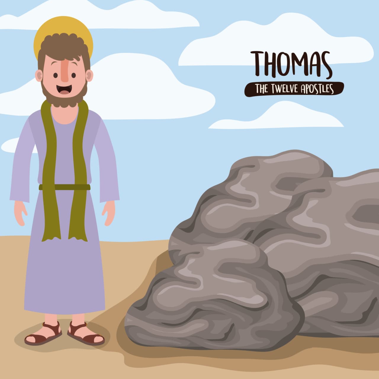 Después fueron a contarle lo que pasó a Tomás y él, sin creerles, respondió: "Hasta que no vea la marca de los clavos en sus manos, no meta mis dedos en el agujero de los clavos y no introduzca mi mano en la herida de su costado, no creeré". (Juan 20, 25).