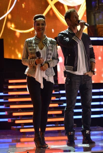 El 'bombón asesino' se veía feliz, feliz, feliz de estar nuevamente ensayando para esta premiación.