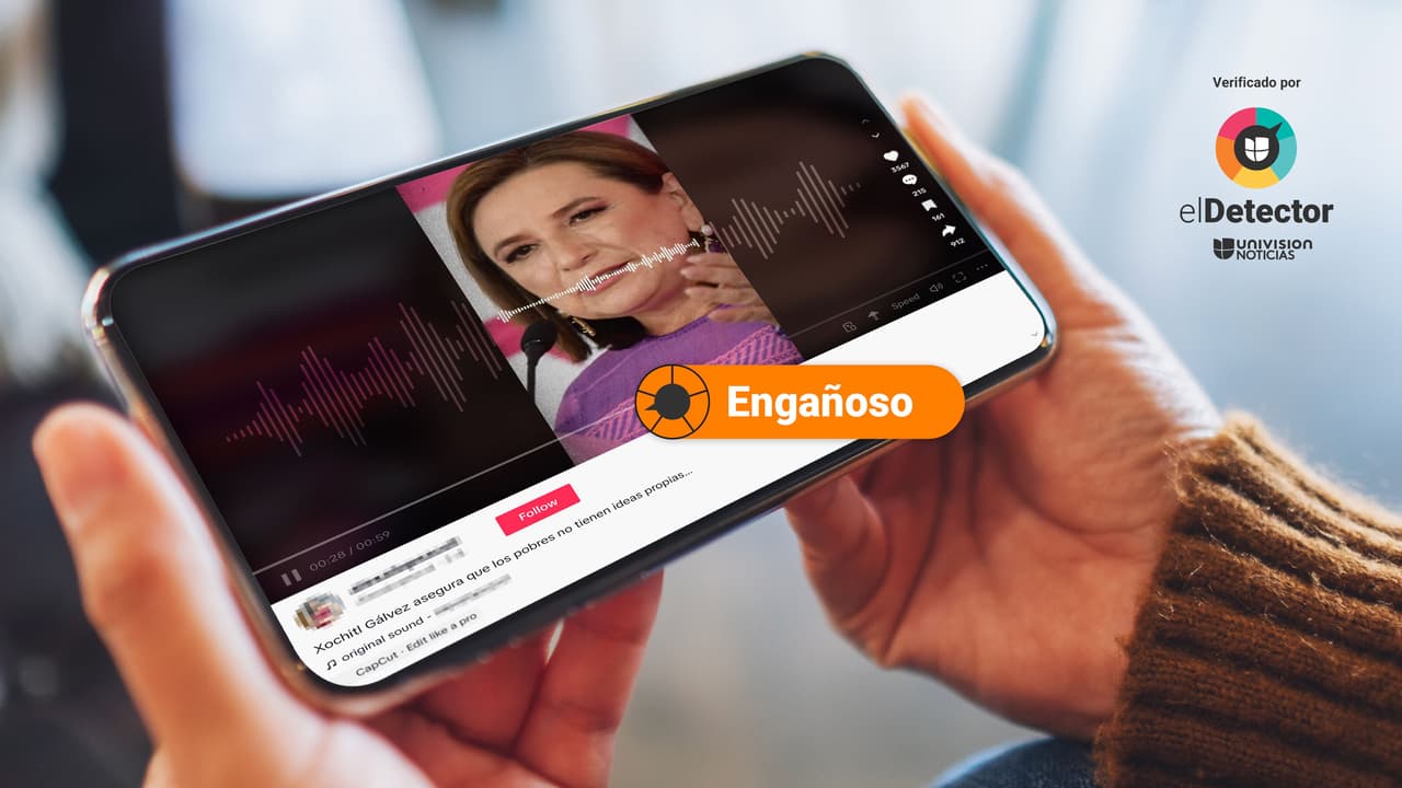 Es engañoso afirmar que Xóchitl Gálvez dijo que “los pobres no tienen ideas propias”: no se refería a personas de bajos recursos