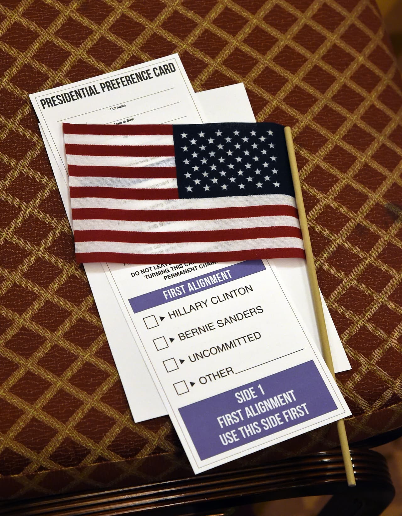 Papeleta de preferencia para los demócratas.