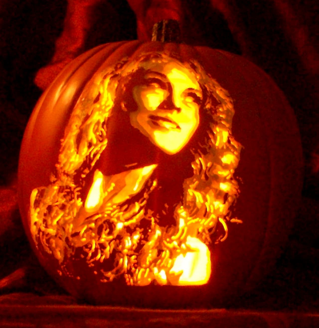 Glamour y encanto es lo que atrae la calabaza de Taylor Swift.