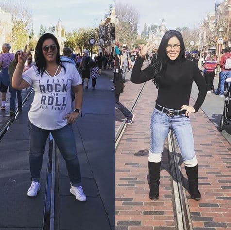 "Pues aquí estoy un año después... esta foto tenía una meta: hoy hace un año y estoy muy orgullosa de poder decir, ¡Lo logré! ¡No existen imposibles si en verdad lo deseas con todo tu corazón! Si yo puedo, tú también", resaltó Marichelo al pie de esta imagen.