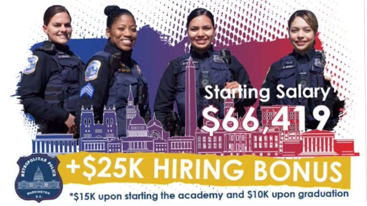 La Policía Metropolitana ofrece bono de contratación de $25,000 