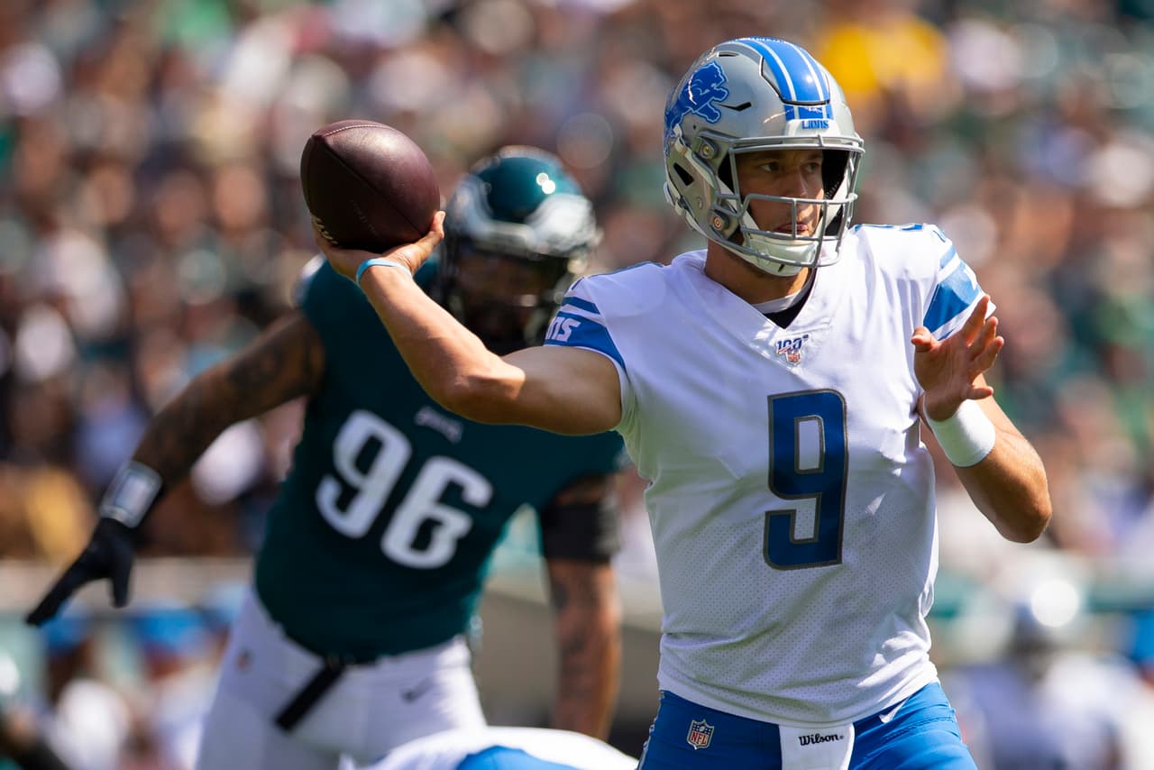Matthew Stafford QB de Lions es duda para enfrentar a los Chiefs