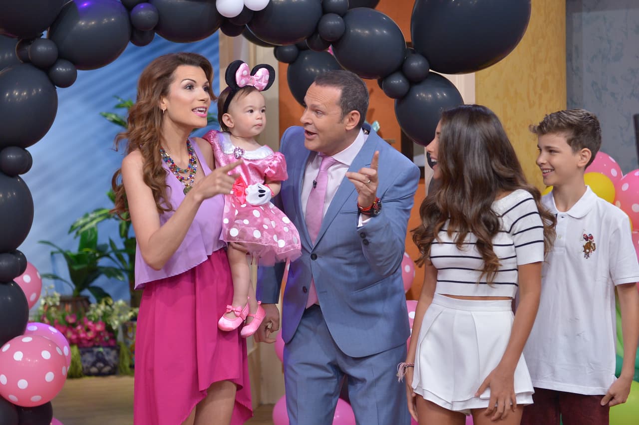 A Michelle le encantó la decoración y todo lo que estaba listo para su fiesta.