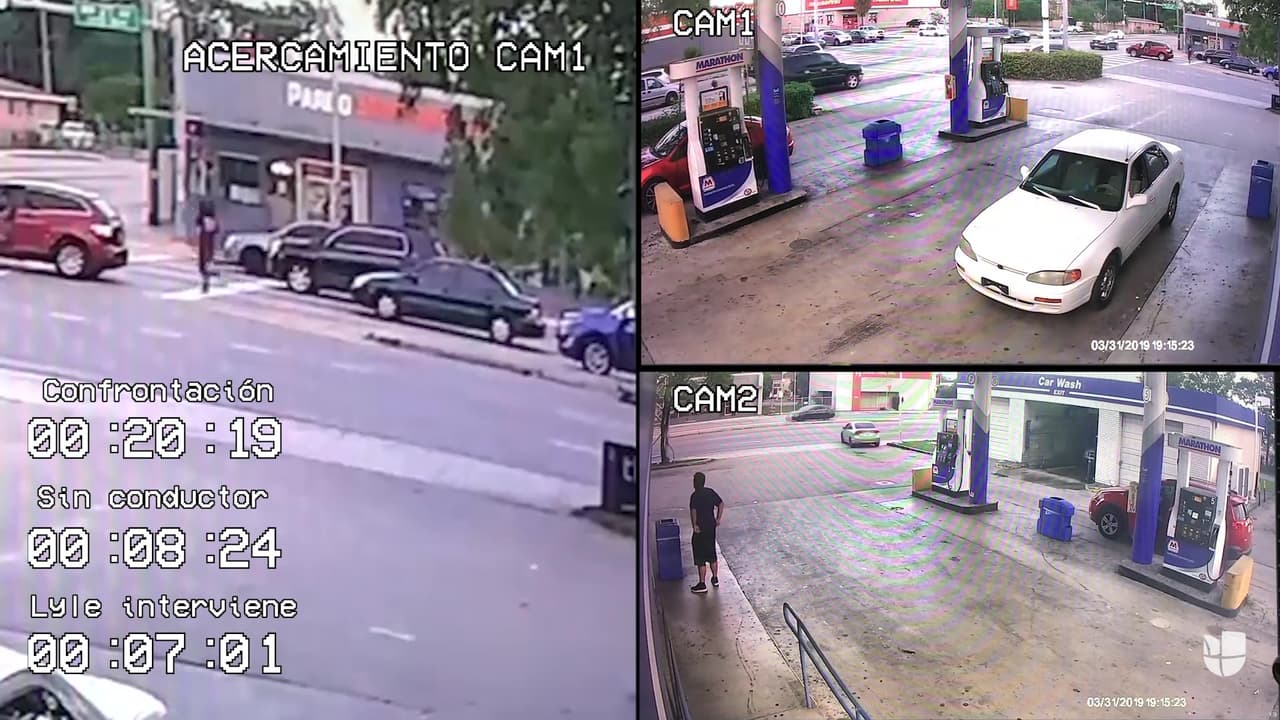 Tras la agresión, Lyle regresó corriendo al coche donde estaba su familia y le pidió a Lucas Delfino que los sacara de allá. Delfino esperó a que se pusiera la luz verde y comenzó la maniobra. El actor argumentó en la corte que el altercado aún no había terminado.