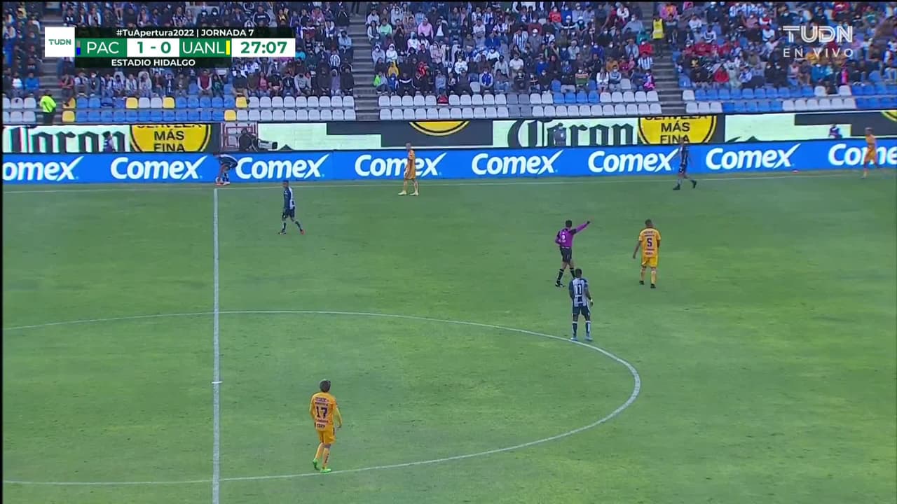 ¡TIRO ATAJADO! disparo por Nicolás López.