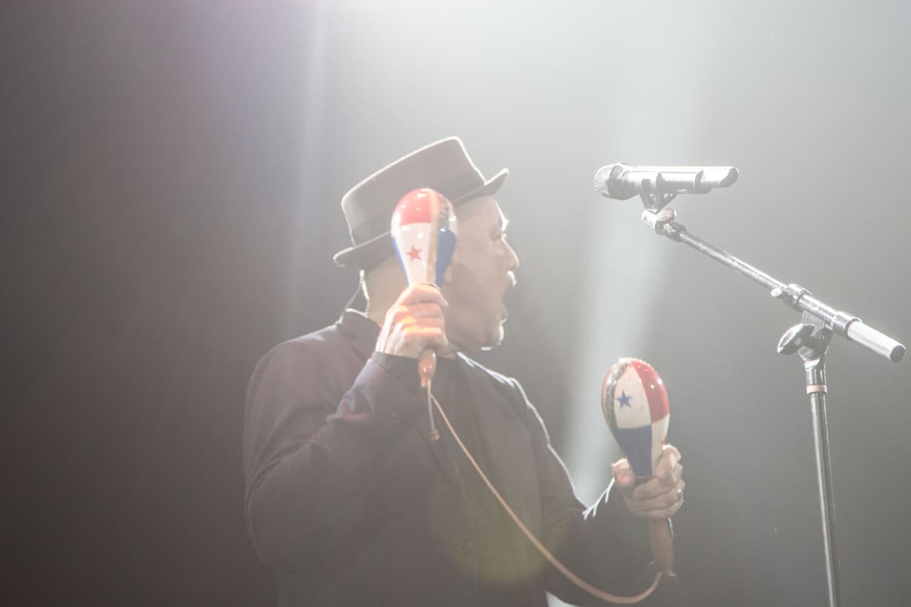 El panameño cantó de todo su repertorio.