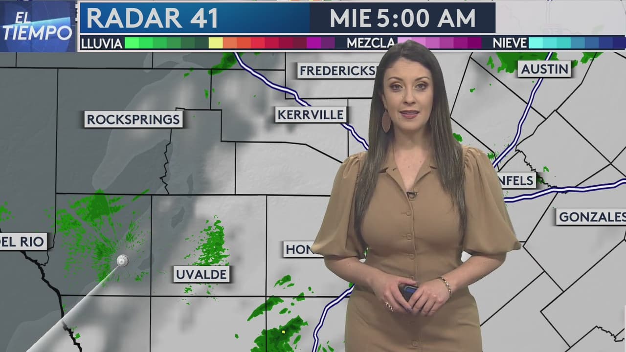 Tormentas para el Hill Country durante la mañana de este miércoles