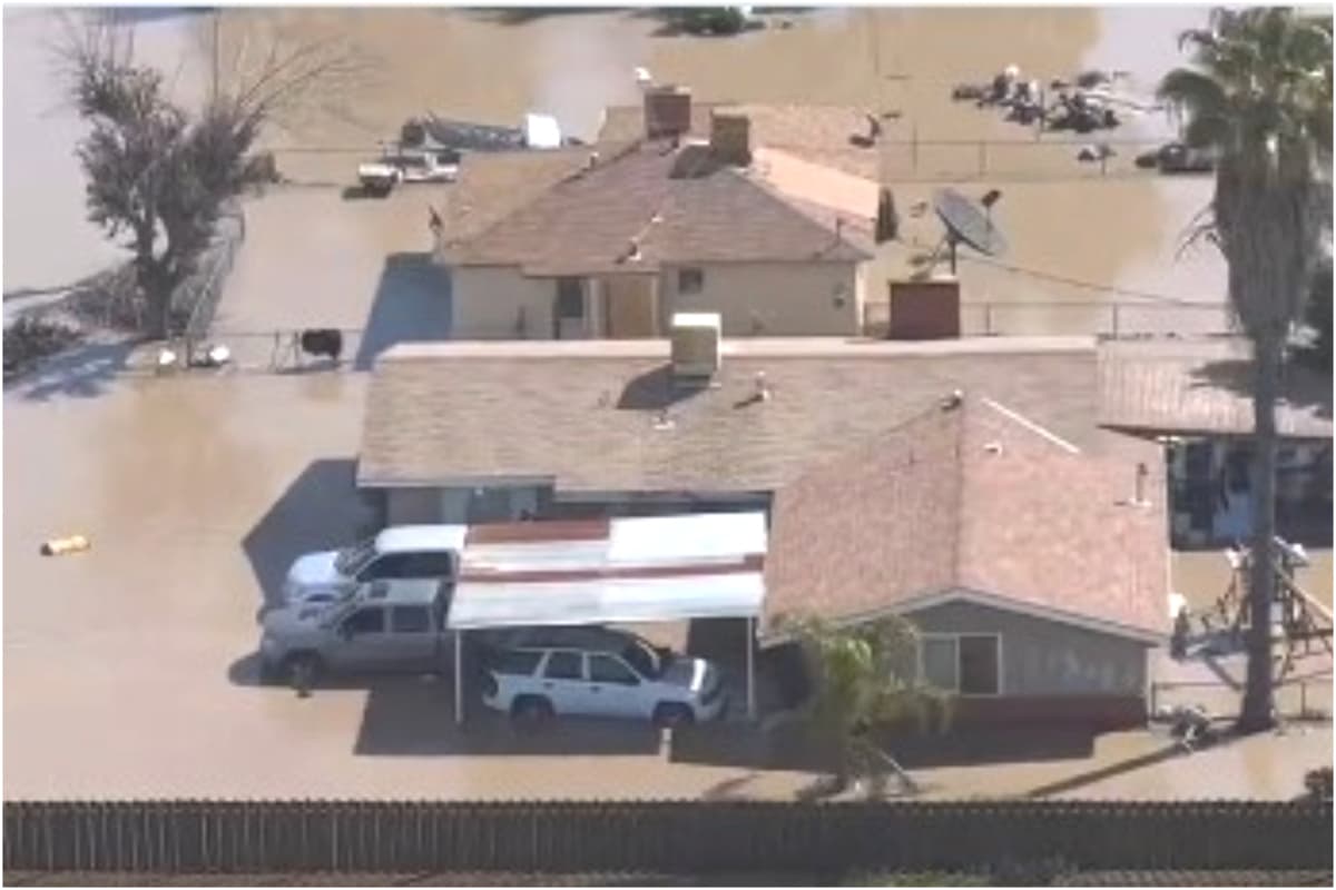 Inundaciones en el Condado de Kern.