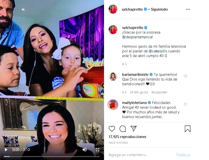 Este fin de semana, la periodista hondureña estuvo antenta a las plataformas digitales para leer las felicitaciones de sus seguidores, así como de amigos y familiares.