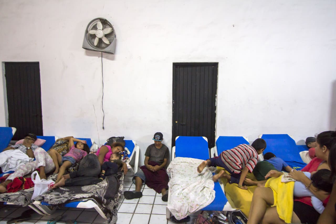 Algunas familias fueron evacuadas preventivamente; otras dejaron sus hogares por su voluntad.