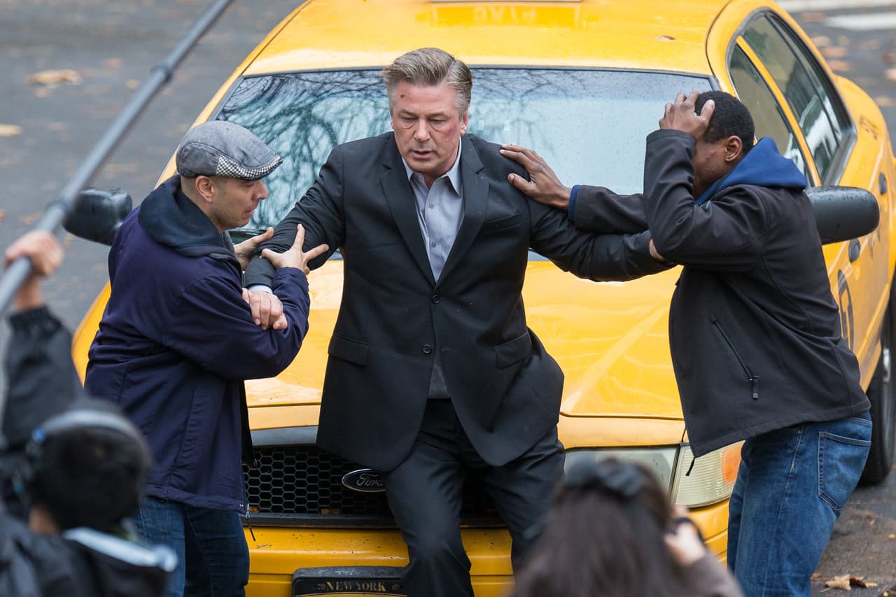 Y es que se trataba de un momento en la filmación de su nueva película.