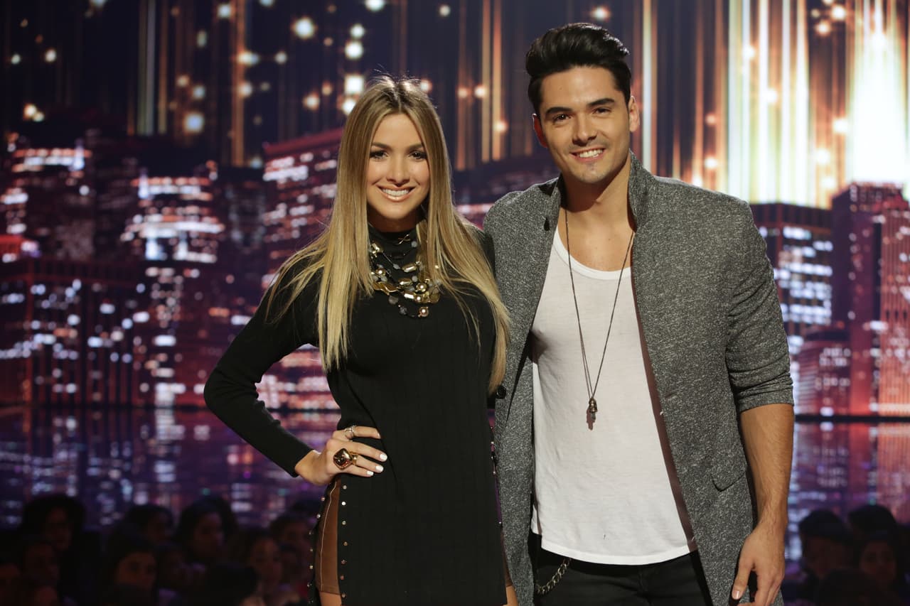 Andrea Villarroel y Pipe Santa se prepararon para grabar La Banda Extra.