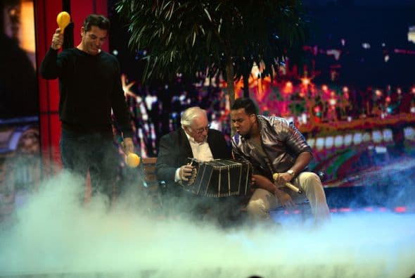 Romeo disfrutó al máximo el sonido del acordeón.