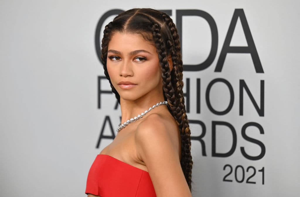US actress Zendaya attends the 2021 CFDA Fashion Awards at The Pool + The Grill on November 10, 2021 in New York City. (Photo by ANGELA WEISS / AFP) (Photo by ANGELA WEISS/AFP via Getty Images)
