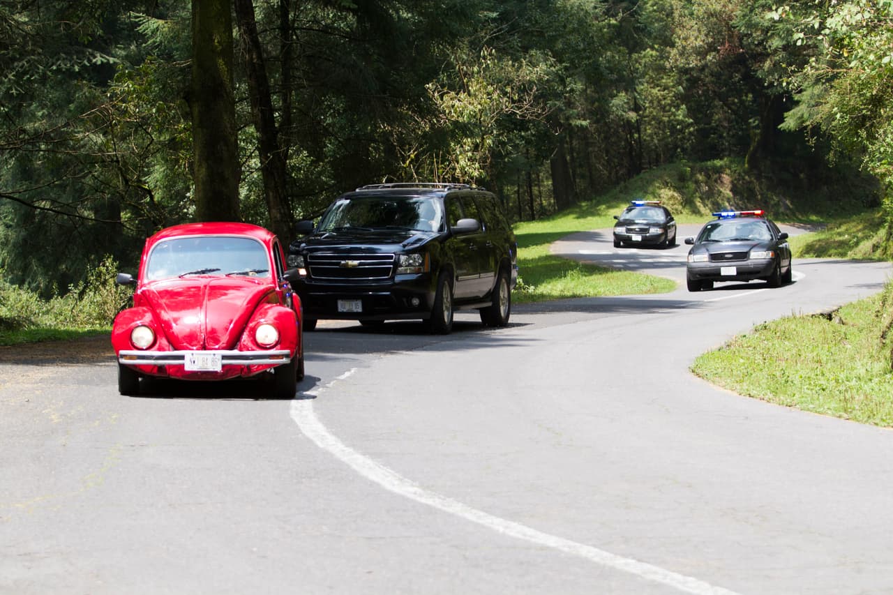 La persecución vehicular estuvo al límite. La aguerrida Yolanda (Livia Brito) no se dio por vencida en ningún momento.