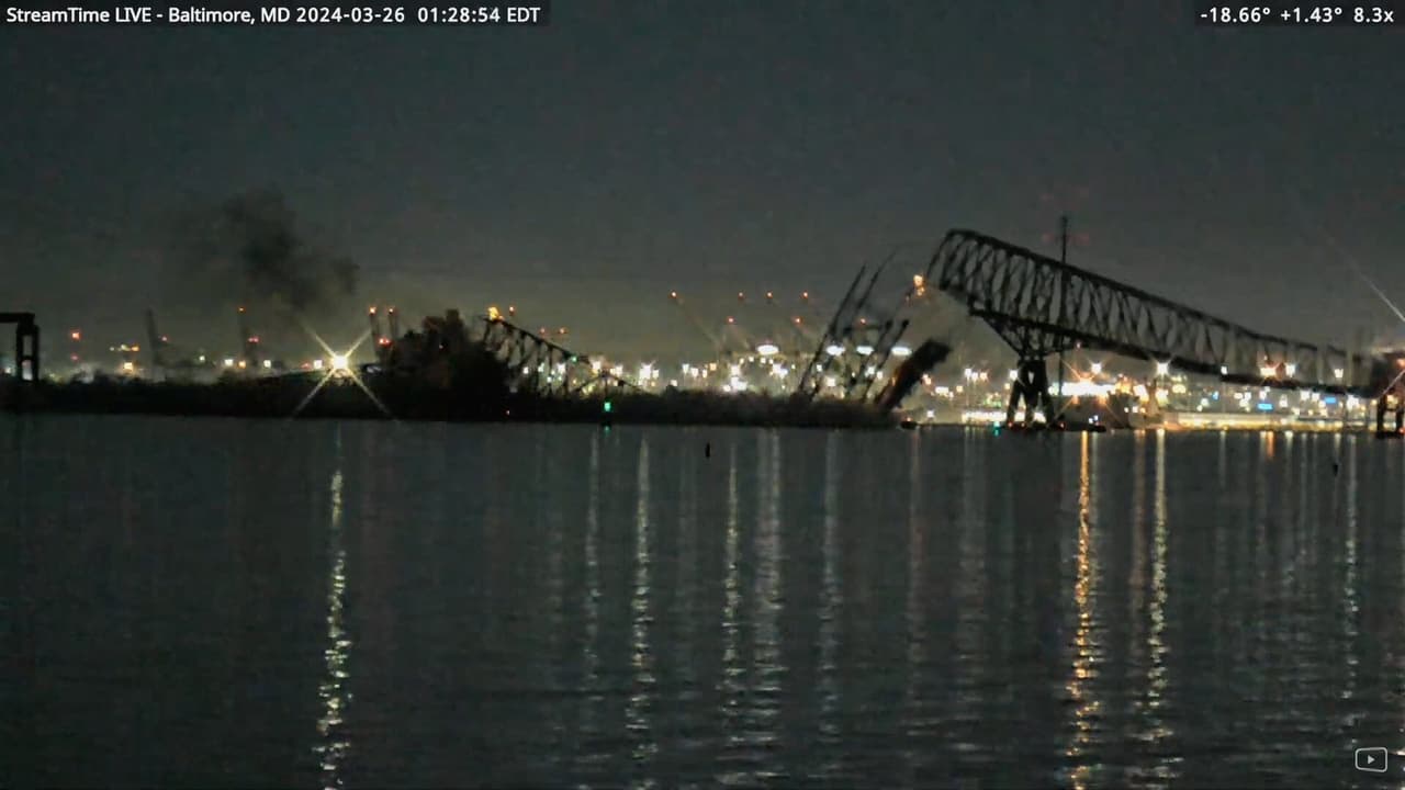 El barco que se estrelló contra el puente se llama Dali y se dirigía de Baltimore a Colombo, Sri Lanka. Al momento del choque tenía una bandera de Singapure. El portacontenedores mide 300 metros (985 pies) de largo y unos 48 metros (157 pies) de ancho, indica el sitio Synergy Marine Group, propietarios del barco. 
<br>
<br>
<b><a href="https://www.univision.com/noticias/estados-unidos/ultima-hora-en-vivo-colapsa-puente-francis-scott-key-de-baltimore-tras-ser-impactado-por-un-barco">Siga en vivo las últimas informaciones sobre el colapso del puente.</a></b>