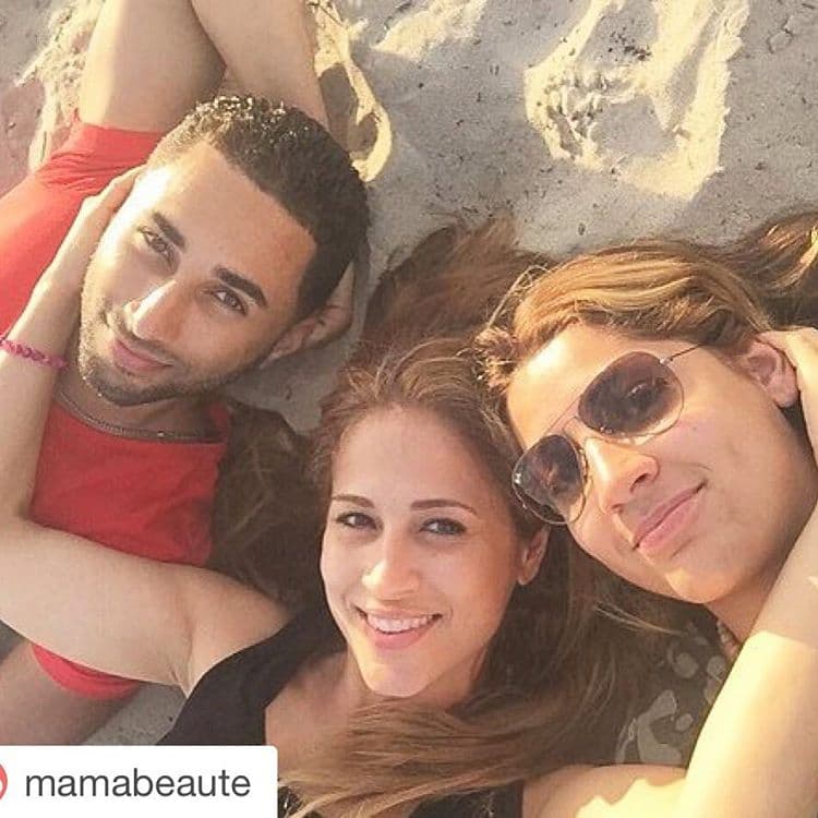 Jackie Guerrido compartió esta foto junto a sus hijos en la playa.