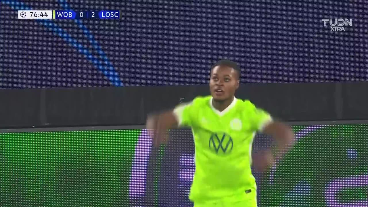 ¡El tercero del Lille! Gomes sentenció el pase a Octavos sobre Wolfsburg