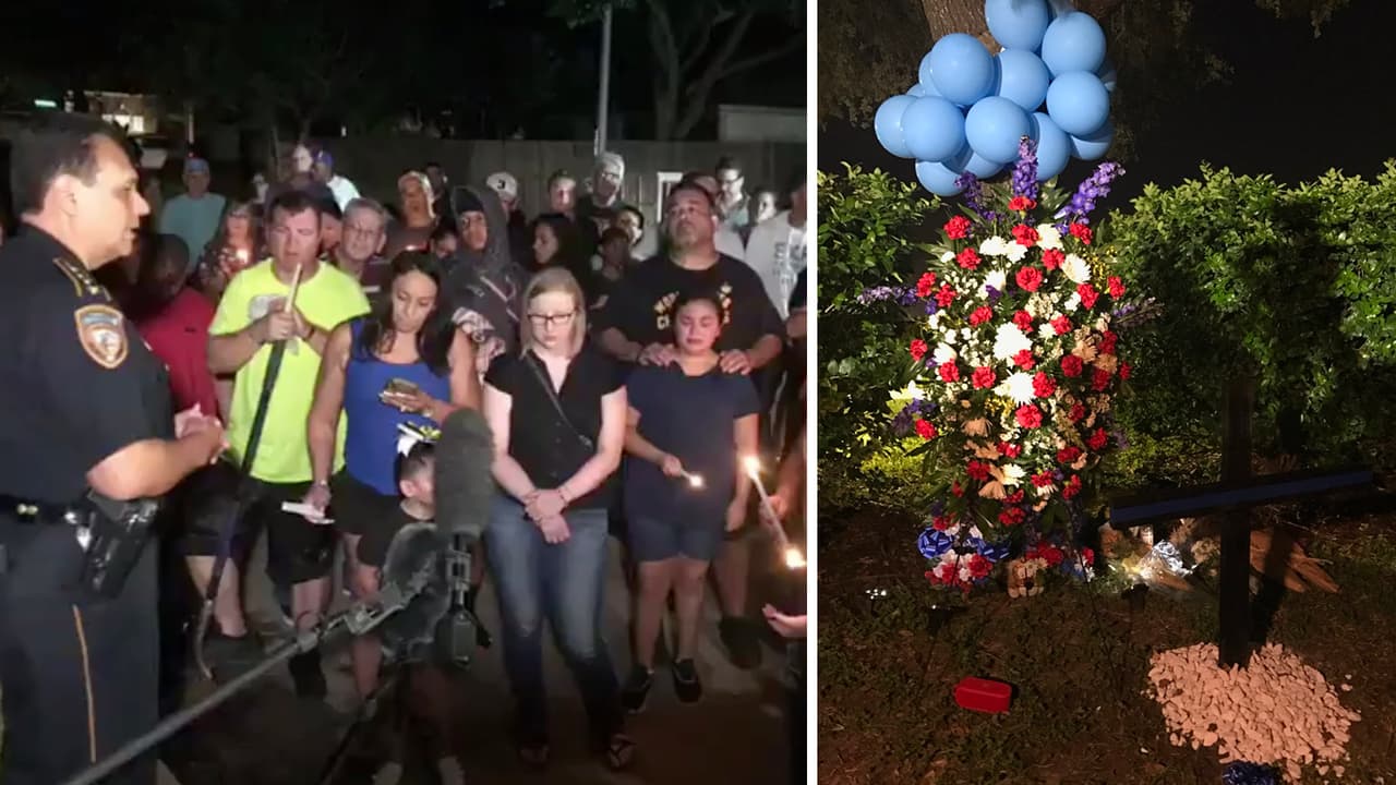 Esta noche del viernes 27 de septiembrer, la comunidad de Houston organizó una vigilia a la luz de las velas en honor del oficial Dhaliwal.