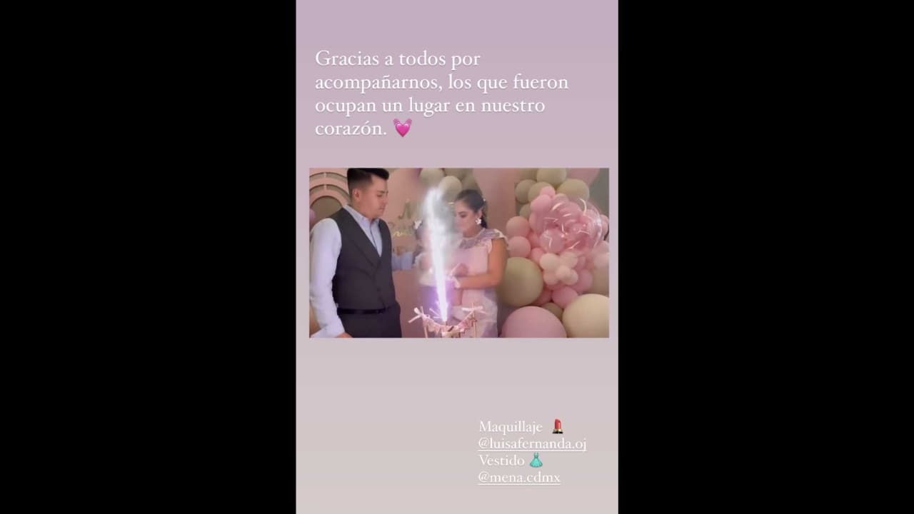 Regina, hija de Adrián Alonso, robó miradas durante su bautizo