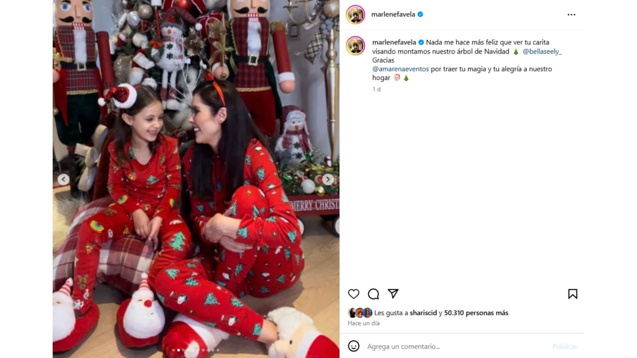 Así de grande luce la hija de Marlene Favela.