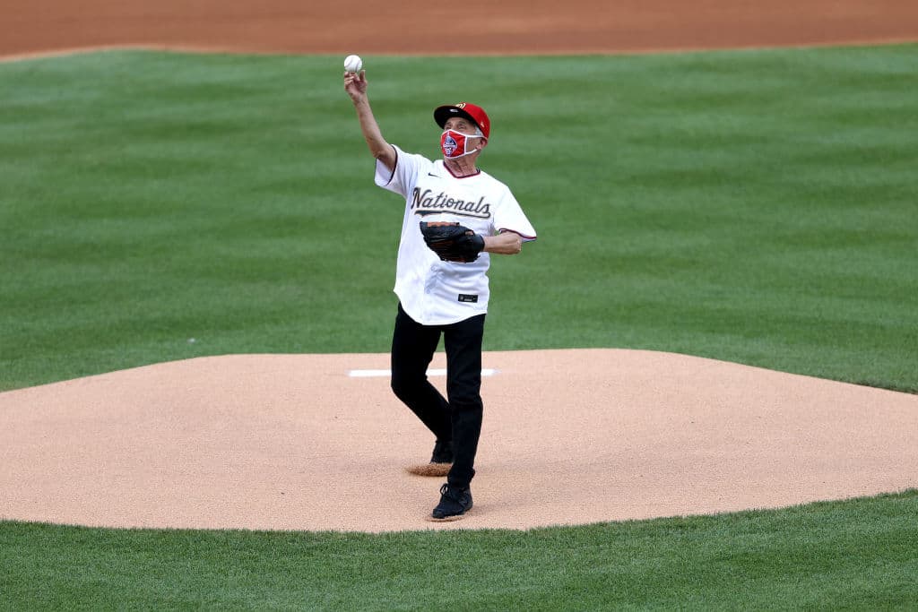 El doctor Anthony Fauci en el estadio de los Nationales de Washington el 23 de julio de 2020.
