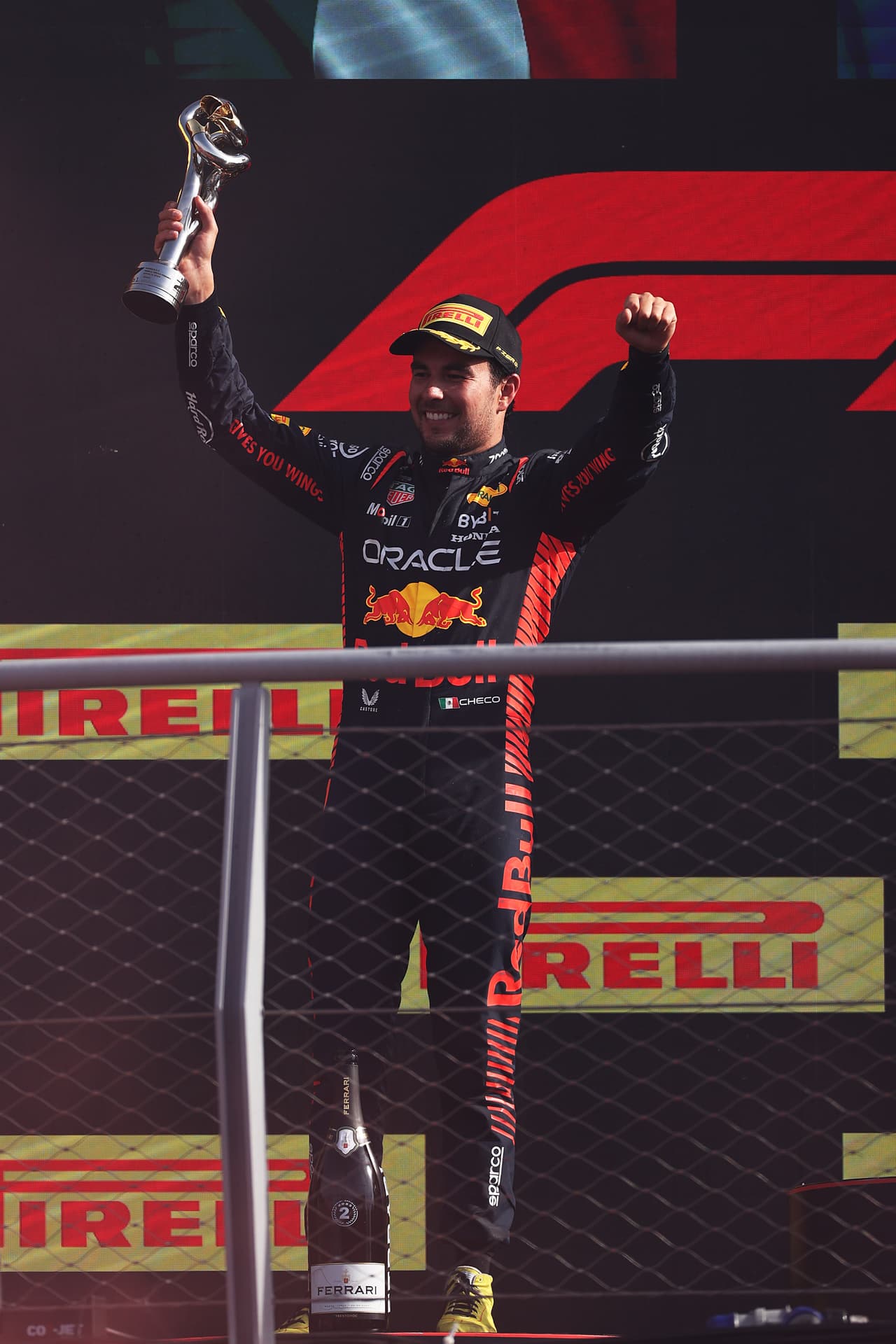 ¡Podio! 'Checo' Pérez es segundo en Italia y Verstappen impone marca
