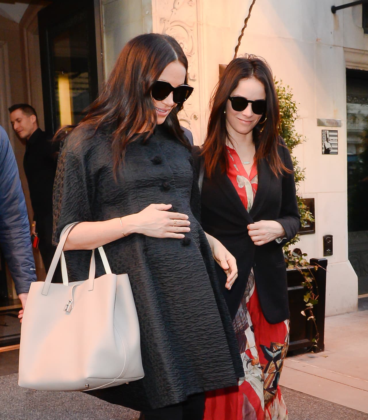 <b>Febrero 19, 2019. Nueva York, EEUU.</b>
<br>Meghan viajó a Nueva York para asistir al baby shower que le organizaron sus amigas.