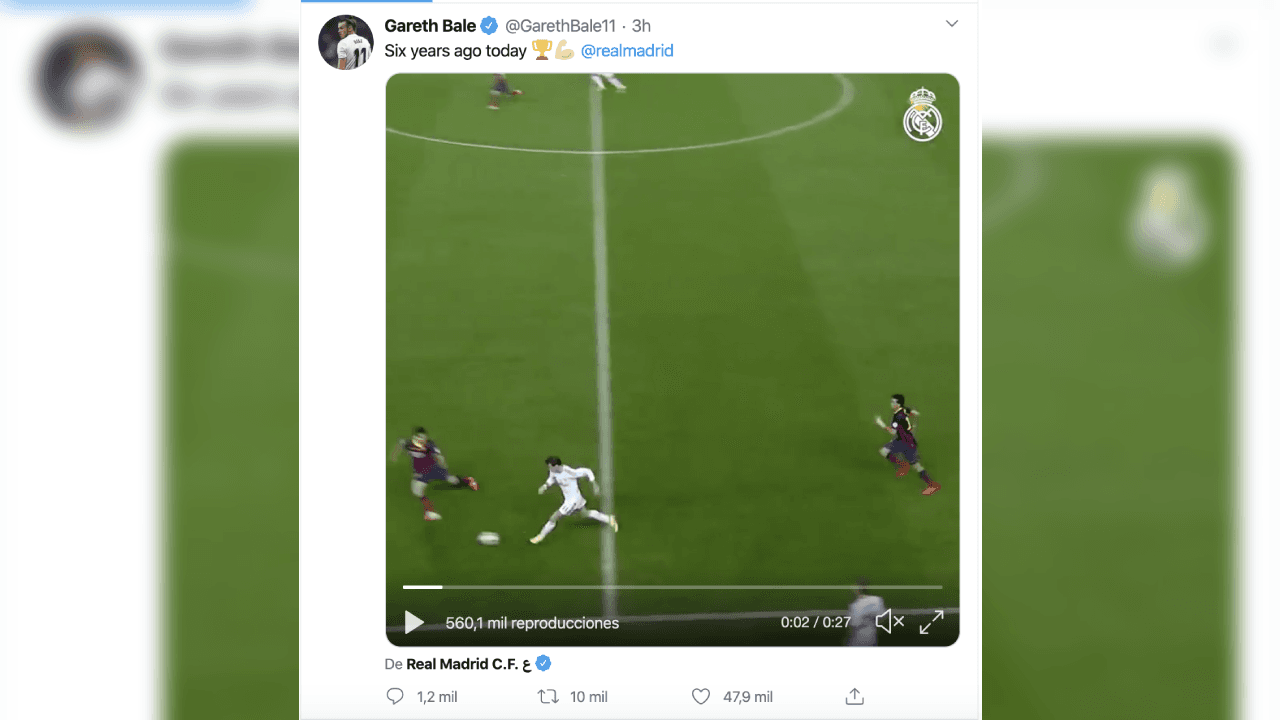 <b>¡Bale recordó su gol con cariño!</b>
<br>Este 16 de abril se cumplieron exactamente seis años de aquel gol y el propio futbolista volvió a recordar ese momento con mucho cariño y emoción.