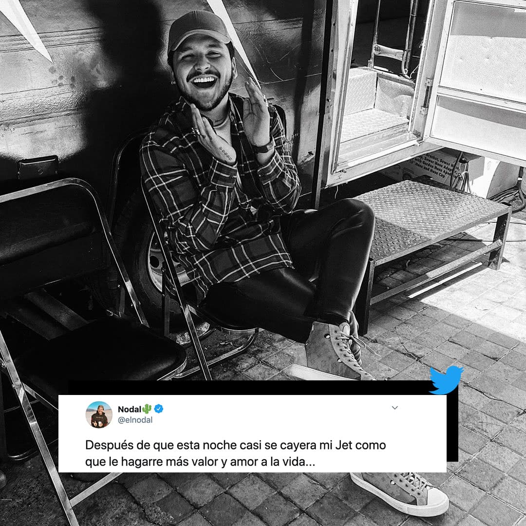 “Después de que esta noche casi se cayera mi Jet como que le agarré más valor y amor a la vida”, escribió y reveló el cantante de 21 años en un mensaje que después fue borrado.