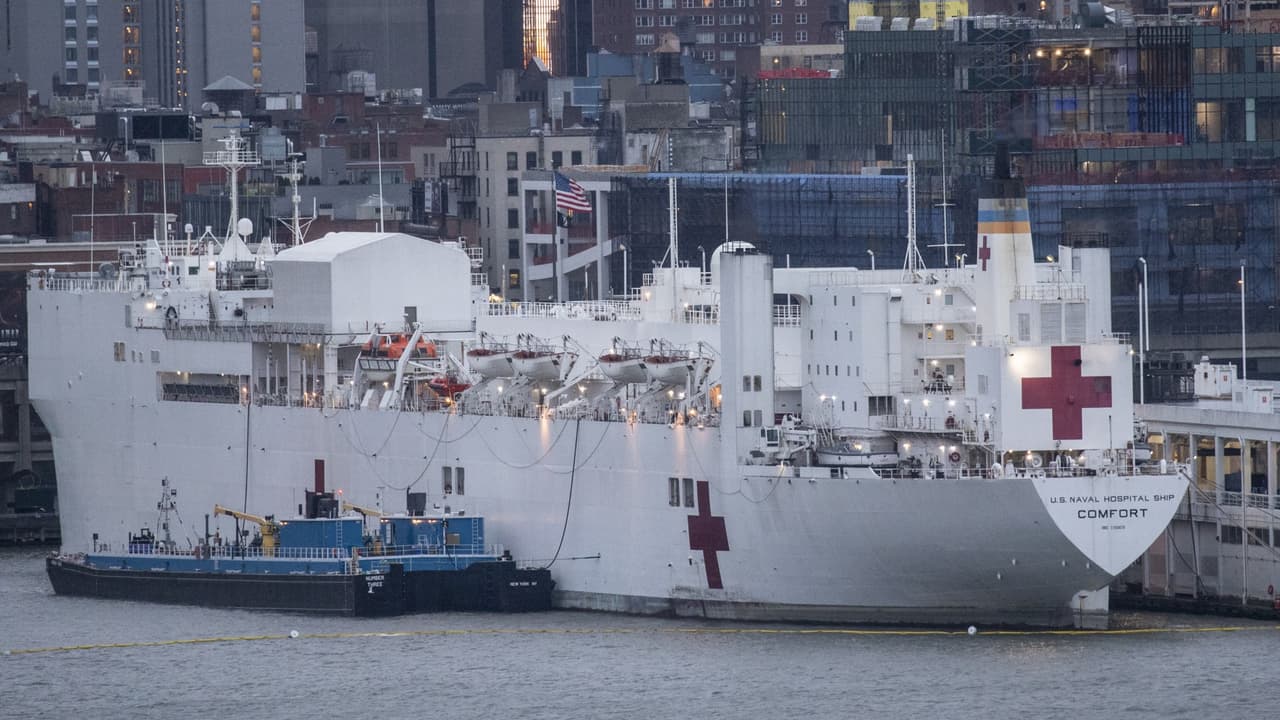 Pacientes con coronavirus de NY y NJ podrán ser atendidos en el buque hospital Comfort