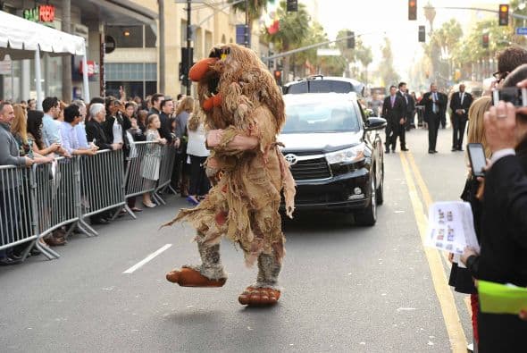 Los famosos títeres llegaron al Capital Theatre durante la premier de su más reciente película y sus fieles fanáticos se apoderaron del boulevard de las estrellas en Hollywood. Muppets Most Wanted es una comedia musical escrita por Bobin y Nicholas Stoller y continúa la saga de 2011 ‘The Muppets’. Esta vez, la rana Kermit y sus amigos se verán envueltos involuntariamente en un crimen internacional, mientras se encontraban de gira por Europa.
