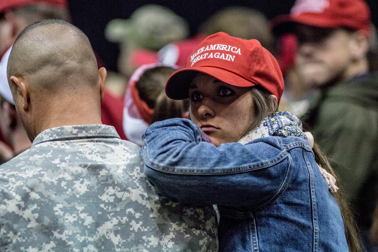 Simpatizantes de Trump durante un mitin en Nashville, Tennessee, en marzo.