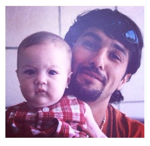 Es común ver que Melenie publique tiernas fotografías junto a su papá y escriba cariñosos mensajes en Instagram.