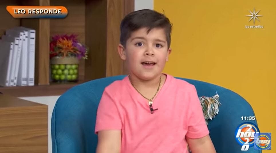 Con su peculiar picardía e inocencia, trató de hacer frente a las preguntas, algunas complejas para su corta edad. 
<br>