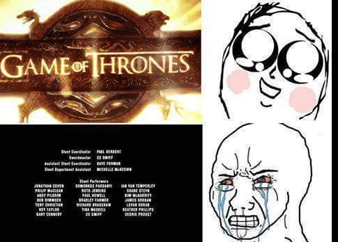 La cara que pones cuando estás viendo Game of Thrones.