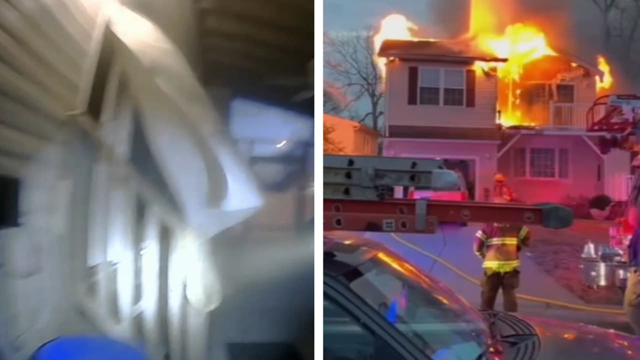 Dos policías rescatan a una pareja de ancianos que dormían junto a su perro mientras su vivienda se incendiaba 