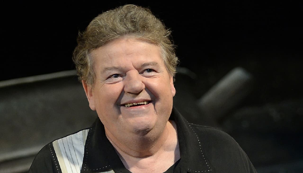 Robbie Coltrane em uma aparição pública em 2014